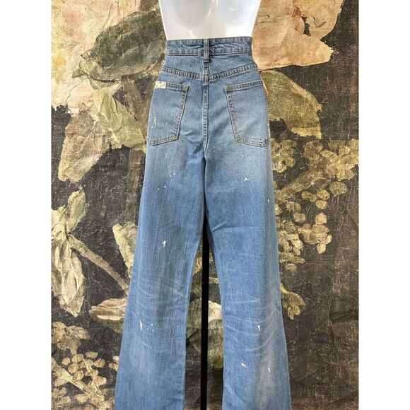 Anthropologie Blue Straight Leg Jeans with Embroidered Details
Size 28 Tall - Picture 13 of 15